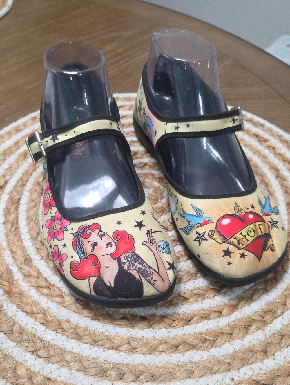Hot Chocolate Design Chocolaticas Tattoo Mary Jane Flats Size 37 / 7